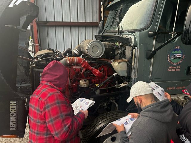 Students at Truck Driving School Albany Oregon